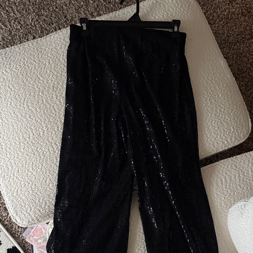 Black Sequin Pants